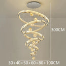 Axyaa Crystal Chandelier for Duplex Architecture Living Room & Stair Lighting