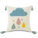 Axyaa Jacquard Embroidery Tufted Pillow Cover - 45X45 Decor Sofa Bed Cushion