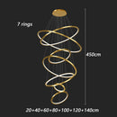 Axyaa Modern Stair Chandelier Pendant Light Ceiling Lamp LED Chandeliers Living Room