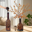 Axyaa Glass Vase Decoration Crafts Bouquet Arrangement Ornament Hydroponic Dried Flower Jar