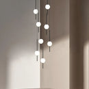 Luxurious LED Chandeliers: Axyaa's Creative Living Room & Staircase Lighting