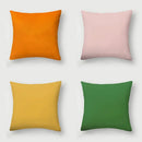 Axyaa Home Decor Polyester Sofa Pillowcase in Warm Orange Blue for Living Room