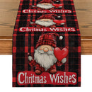 Axyaa Christmas Dwarf Love Table Runner Wedding Dining Decor.