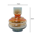 Axyaa Clear Glass Gradient Vase for Flowers & Hydroponics