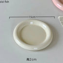 Axyaa Ceramic Breakfast Plate Set • Elegant Tableware for Restaurant and Home