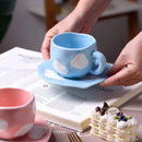 Axyaa Clouds Ceramic Coffee Cup Set - Kitchen Tableware Gift