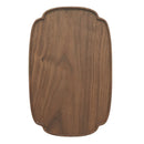 Axyaa Black Walnut Lace Tray: Plum Blossom Edge Tea Tray for Restaurant, Hotel, Coffee Shop