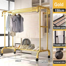 Axyaa Floor-to-Ceiling Clothes Rack: Indoor Drying Hanger & Coat Rack