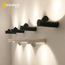 Axyaa LED Wall Sconce Aluminum Lighting in Black Grey White for Indoor Outdoor Décor