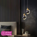 Modern Crystal Pendant Light by Axyaa - Stylish Bedroom Lamp for Indoor Decor