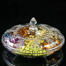 Axya Gold Fruit Basin Candy Dish with Cover - Snack Plate Tray