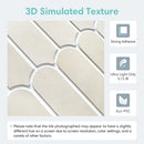 Axyaa 3D Fish Scale Tile Stickers, Matte Finish, 30cm x 30cm - Set of 10