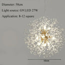 Nordic Snowflake Chandelier by Axyaa: Luxury LED Living Room Light with Atmosphere & Style