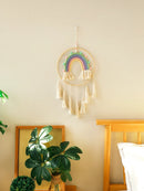 Macrame Rainbow Wall Hanging Decor for Stylish Home Interiors by Axyaa