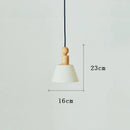 Axyaa Nordic Cloth Pendant Light Vintage Rustic Wood Chandelier