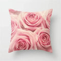 Rose Flowers Cushion Cover 45x45cm Nordic Style Home Decor Throw Pillow Axyaa