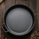 Axya Cast Iron Wok Pan Non-Stick Cookware Thickened Manual Pot