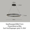 Axyaa Modern LED Chandelier for Home Living Room Bedroom Kitchen Dining Black/Gold