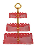 Axyaa Three-tier Cake Stand: Elegant Wedding & Party Dessert Tray