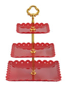 Axyaa Three-tier Cake Stand: Elegant Wedding & Party Dessert Tray