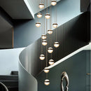 Axyaa Modern Indoor Stair Chandelier Pendant Lights LED Ceiling Lamp