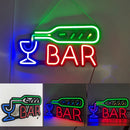 Axyaa Neon Beer Bar Sign for Man Cave Decor - Ultra Brightness Club Light