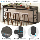 Axyaa Extra Long Sofa Table with Outlets and USB Ports