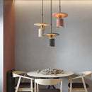 Axyaa Nordic Terrazzo Metal Pendant Chandelier for Dining Living Room