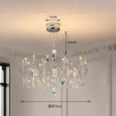 Axyaa Crystal Ceiling Chandelier: LED Firefly Shape Living Room Lights