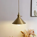 Axyaa Copper LED Pendant Light for Modern Living Spaces