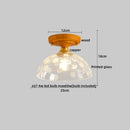 Axyaa Brass Glass LED Ceiling Light Modern Luminaria De Teto