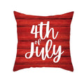 Axyaa LOVE USA Patriotic Letters Decorative Cushion Cover - Cartoon Style Home Decor Pillowcase