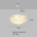 Axyaa White Flower LED Ceiling Light with Remote Control Dimming