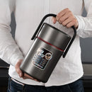 Axyaa Stainless Steel Insulated Lunch Box for Students - Multi-layer Lifting Pot