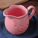 Axya Cherry Blossoms Ceramic Milk Jug White Pink Coffeeware Candy Jar