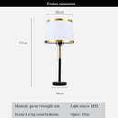 Axyaa American Retro LED Floor Lamp with Fabric Lampshade Design