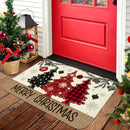 Christmas Tree Printed Non-Slip Floor Mat for Home, Bathroom & Kitchen by Axyaa