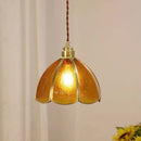Axyaa Colourful Scandinavian Glass Pendant Lights for Kitchen Dining Room, Brass Led Pendant Lamp