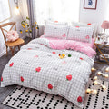 Axyaa Cartoon Print Duvet Cover 220x240 for Adults Kids - Double-sided Comforter Cover