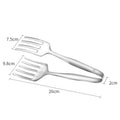 Axyaa Stainless Steel Food Tongs: BBQ Clip Meat Clamp Kitchen Tool