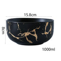 Axyaa Gold Marble Ceramic Tableware Set