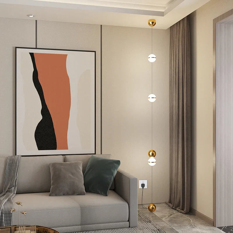 Axyaa Modern LED Floor Lamp: Creative Black & White Art Light for Living Room Decor.