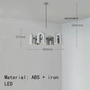 Axyaa Nordic LED U-shaped Chandelier for Living Room, Bedroom, Children's Room - Wall Light