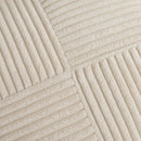 Beige Corduroy Striped Throw Pillow Covers 18x18 Inch for Couch, Axyaa Brand