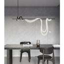 Axyaa Long Arc LED Chandelier Spotlight for Bar Desk - Nordic Designer Style