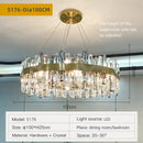 Axyaa Luxury Villa Crystal Ceiling Chandelier for Living Room Dining Hall Lighting