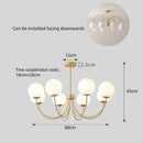 Axyaa Iron and Glass Pendant Lamp - Modern Luxury for Living, Bedroom, Dining Room