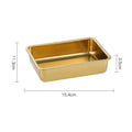 Axyaa Stainless Steel Snacks Plate with Handle, Korean Style Food Storage Trays