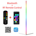 Axyaa Corner Floor Lamp: Bluetooth RGBW Mood Light, 140cm Nordic Home Decor Stand Lighting
