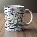 Axyaa Aviation Art Mug: Handcrafted Blueprints for Pilots
